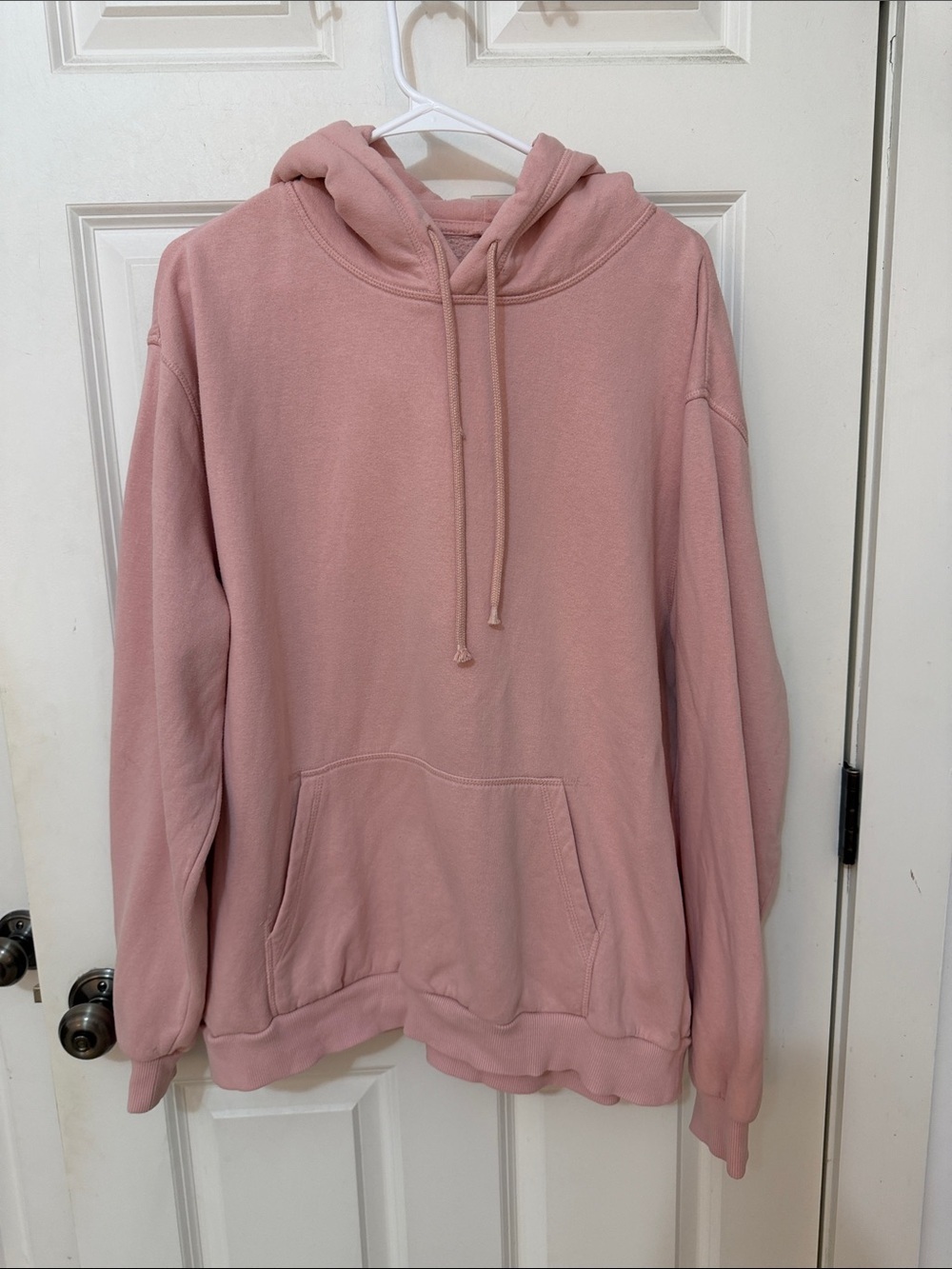 H&M Men's Pink Pullover Hoodie sweatshirt Sizei XL